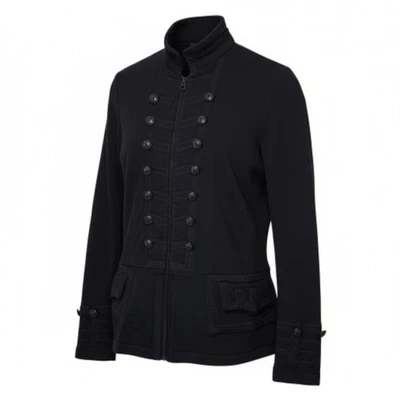 Chaqueta Blazer Ralph Lauren Denim Supply Peplum Grande Militar Y2K Negra De Colección Foto 1 de 4