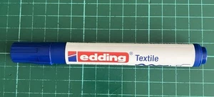 Edding 4500 Blue 003 Fabric Textile Clothing Draw Marker 2-3mm Material - Picture 1 of 2