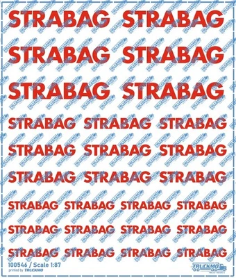 TRUCKMO DECALPRINTING TRUCKMO Decals Strabag Universalsatz 100546 1:87 Herpa Modelle