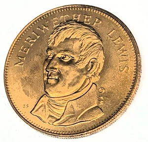 # C022 MERIWETHER LEWIS BRONZE MEDAL, - Picture 1 of 2