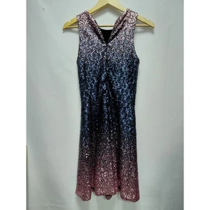 Dress The Population Metallic Ombre Sequin Sleeveless Fit & Flare Dress  - Picture 1 of 9