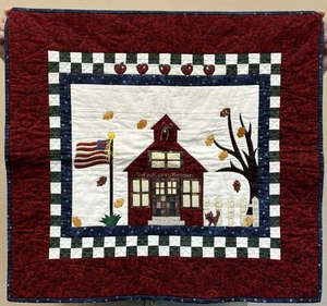 The Fun Of Learning Montessori Wall Hanging Quilt 2008 Hand Quilted 28 X 24 - Picture 1 of 9