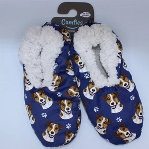 Zapatillas Comfies Jack Russell Terrier perro talla única para la mayoría de poliéster azul - Imagen 1 de 1