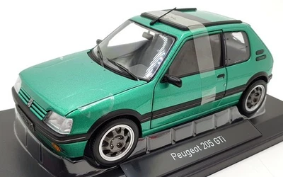 Norev Escala 1/18 Diecast 184847 Peugeot 205 GTi 1.9 Manijas Techo Ventana 1991 Verde Foto 1 de 4