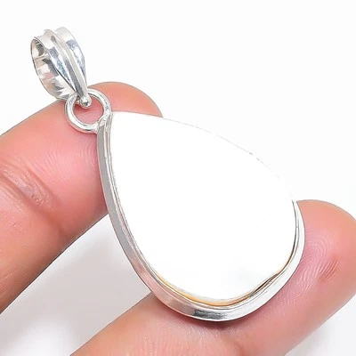 Perlmutt Birnenform Edelstein Anhänger Handarbeit Geschenk Schmuck 1,90 Zoll ... - Bild 1 von 4