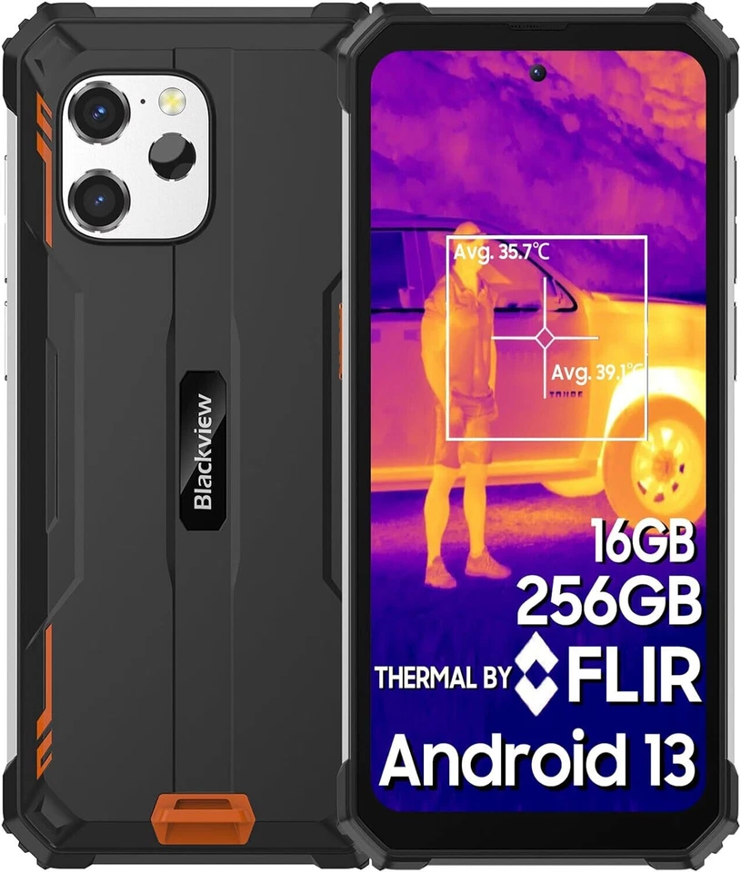 Blackview BV8900 Orange Rugged Octa Core Smartphone, Outdoorhandy mit 8 GB RAM - Bild 1 von 4