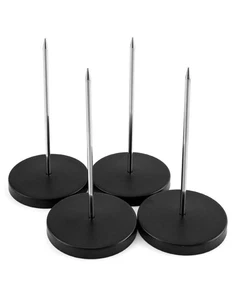 4 Pack Desk Receipt Holder Spike Stick Receipts Check Bill Fork Check Spindle - Picture 1 of 7