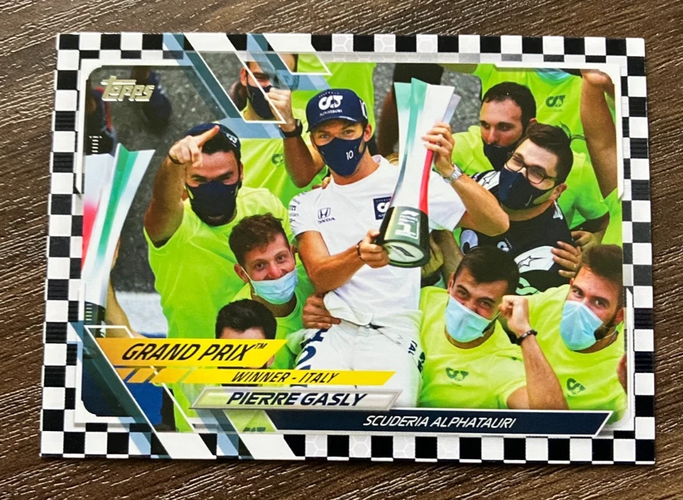 Checker Flag Pierre Gasly #145 AlphaTauri - 2021 Topps Formula 1 F1 Flagship  NM - Image 1 of 2