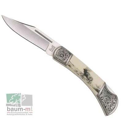 Taschenmesser Jäger von Fox Outdoor Hirschmotiv Outdoor Waidmann Zweihand  - Bild 1 von 3
