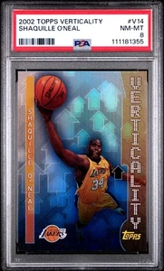 Shaquille O'Neal Topps Verticality 2002 #V14 PSA 8 - Imagen 1 de 2
