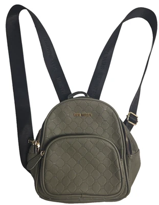 Steve Madden Quilted gray Mini Backpack Print Straps **read** vegan leather - Изображение 1 из 4