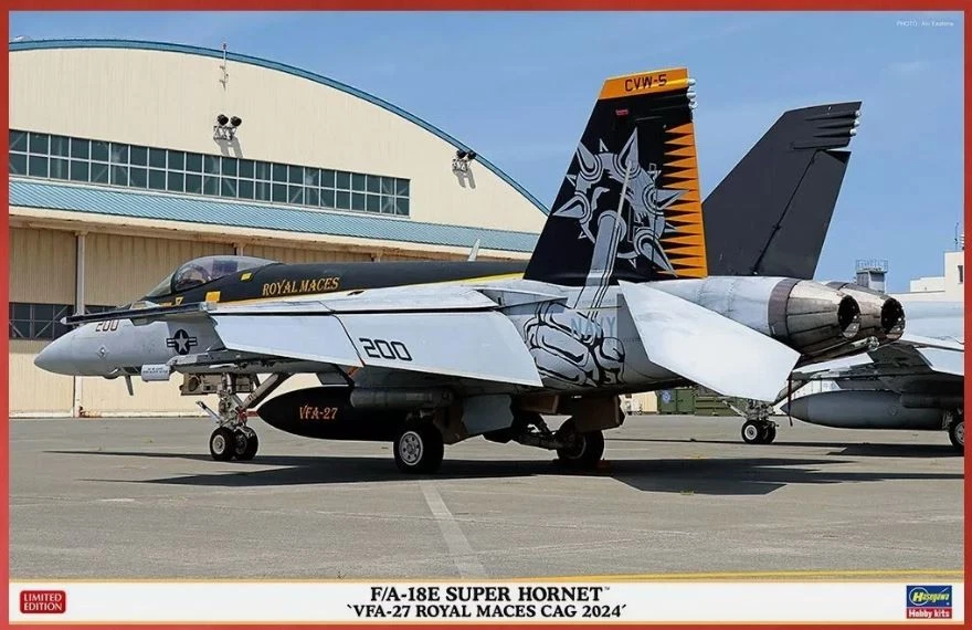 FA-18E SUPER HORNET VFA 27 ROYAL MACES CAG KIT 1:48 - Immagine 1 di 1