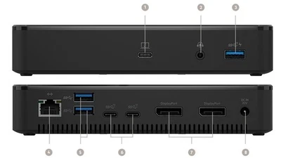 Belkin Thunderbolt 3 Dock Plus F4U109 sin adaptador de CA Foto 1 de 2