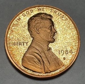 1984-S Lincoln Memorial Penny 1cent **PROOF** Coin from US Mint Proof Set - Picture 1 of 7