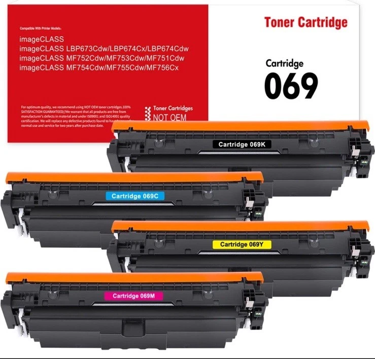 069 Toner Cartridge Set Replacement for Canon 069 Canon 069h for Canon mf753cdw - Image 1 of 1