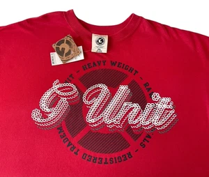 Camiseta roja de peso pesado vintage Y2K G-Unit para hombre 2XL ropa de calle nueva con etiquetas nos - Imagen 1 de 19