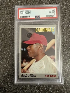 1970 Topps Baseball - Dick Allen #40 PSA 6 - Bild 1 von 4