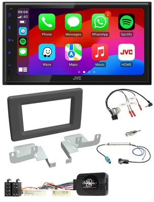 JVC Bluetooth USB Lenkrad 2DIN DAB Autoradio für Renault Master ab 2019 - Bild 1 von 4