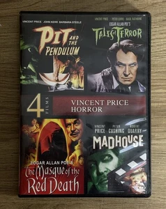 Vincent Price Horror 4 Film Collection DVD Pendulum Terror Madhouse Masque Death - Picture 1 of 7