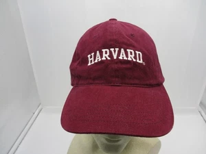 Harvard Crimson Dad Hat Cap Strap Back Mens Maroon NCAA College Cotton Football - Picture 1 of 8