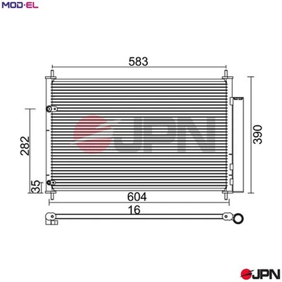 CONDENSER AIR CONDITIONING 60C9134-JPN FOR TOYOTA COROLLA MATRIX AURIS/Van/VAN - Image 1 of 4