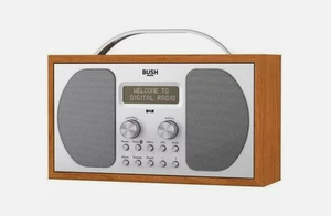 Bush Wooden DAB Radio with Bluetooth, Clock & FM - Picture 1 of 3
