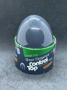 Vintage Leggs Pantyhose Egg Sheer Elegance Control Top Size B Coffee  - Picture 1 of 4