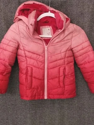 SO Niñas Chaqueta de Invierno Rosa 4/5 con Bolsillos y Capucha Foto 1 de 4