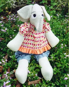 PATTERN - Ellie - fabulous cute elephant softie PATTERN from Melly & Me - Picture 1 of 4