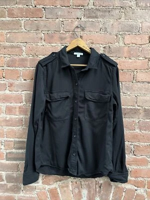 Camisa para mujer James Perse, talla 4, lyocell/viscosa negra Foto 1 de 4