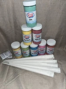 Zahnseide Zucker Sortenpackung mit 8 - 11 Unzen Plastikgläsern. 2 von 8 sind offen. - Bild 1 von 10