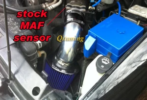 Black Blue Air Intake Kit + Filter For 1996-2005 Chevy Blazer GMC Jimmy 4.3L V6 - Picture 1 of 1