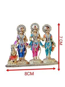 Gold Ram Darbar Idol, Statue | Decor | Gift - Picture 1 of 3