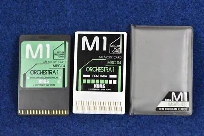 Korg M1 ORCHESTRA 1 MPC-04 Program & MSC-04 PCM Memory Card For M1, M1R - Image 1 of 3