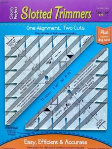 Clearly Perfect Slotted Trimmers By New Leaf Stitches- Quilting Tool For Fab... - Picture 1 of 7