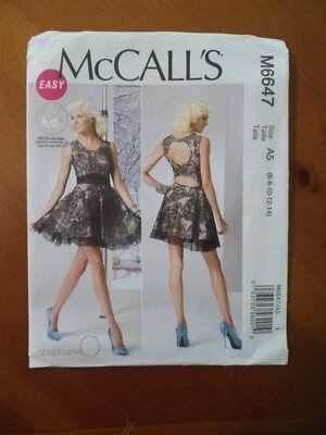 McCall's M6647 Misses Lined Dress Sizes (6-8-10-12-14) - Image 1 of 2