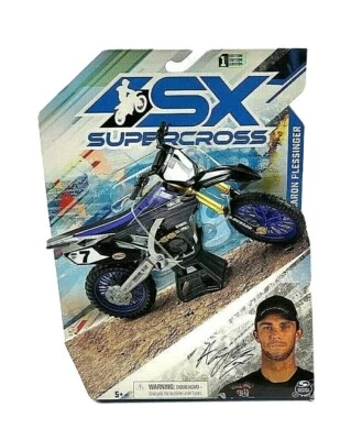 SX Supercross Aaron Plessinger 1:10 Scale Black Yamaha Motorcycle 1st Edition #7 - Image 1 of 2