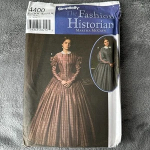 Simplicity Pattern 4400 Sz 8-14 Victorian Civil War Era Dress Costume Cosplay - Picture 1 of 6