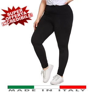 Leggins donna taglie forti comode calibrate cotone o caldo cotone XL XXL 3XL 4XL - Imagen 1 de 1