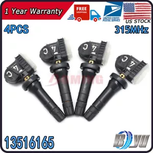 Set(4) TPMS For GM Buick Cadillac Chevrolet Tire Pressure Sensor 433MHz#13516165 - Picture 1 of 10