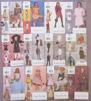 BUTTERICK-MCCALLS-SIMPLICITY-VOGUE Buyer Choice: GIRLS Sz 6Mo-2-3-4-5-6-6X-7-8-10-14-16 $5.95-$14.95 Patterns