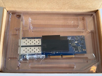 HIGH PROFILE BRACKET LENOVO INTEL X710-DA2 DUAL PORT 00JY942 10GbE SFP + ML2 HBA - Image 1 of 2