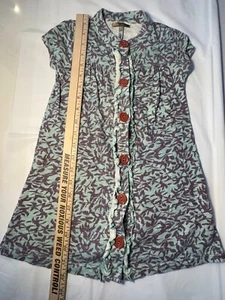 Matilda Jane You & Me June Bug Lap Dress Size 4 Button Short Sleeve Girl GUC - Picture 1 of 4