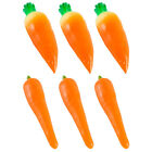  6 Pcs PVC Künstliche Karottendekorationen Requisiten Für Die Gemüsefotografie