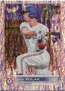 2022 Topps Factory Set NICK SOLAK Sparkle Foil Board /390 Rangers #172 - Picture 1 of 1