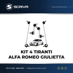 Set 4 Rods BAR Link Front+Rear Alpha Romeo Giulietta - Picture 1 of 1