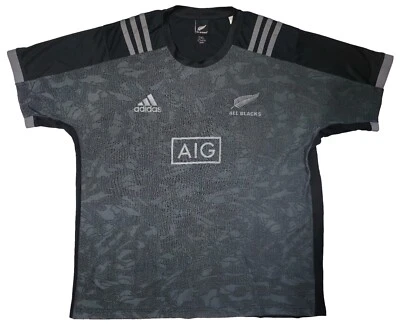 Camiseta Adidas All Blacks AIG Rara Para Hombre Gris Camiseta Deportiva Talla 2XL Mangas Cortas Foto 1 de 4