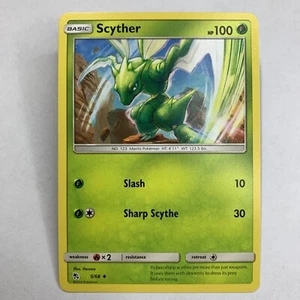JCC Pokémon regular poco común Scyther Hidden Fates 5/68 - Imagen 1 de 2