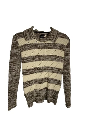 Suéter vintage años 70 para mujer con cuello jaspeado talla XS/S Foto 1 de 4