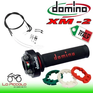 KIT COMPLETO COMANDO GAS XM2 DOMINO + CAVI GAS UNIVERSALI BUELL KAWASAKI HONDA - Foto 1 di 1